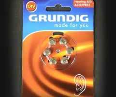 Grundig GRUNDIG BATTERIJEN - A312/PR41 - 1.4V - 6 STUKS