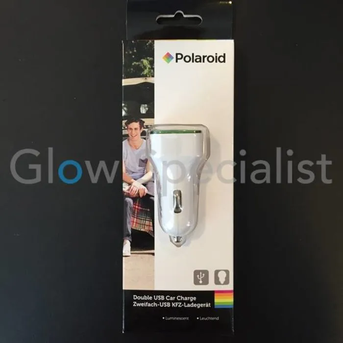 DOUBLE USB CAR CHARGE LUMINESCENT