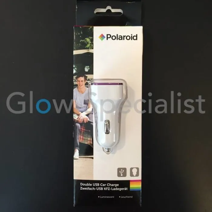 DOUBLE USB CAR CHARGE LUMINESCENT