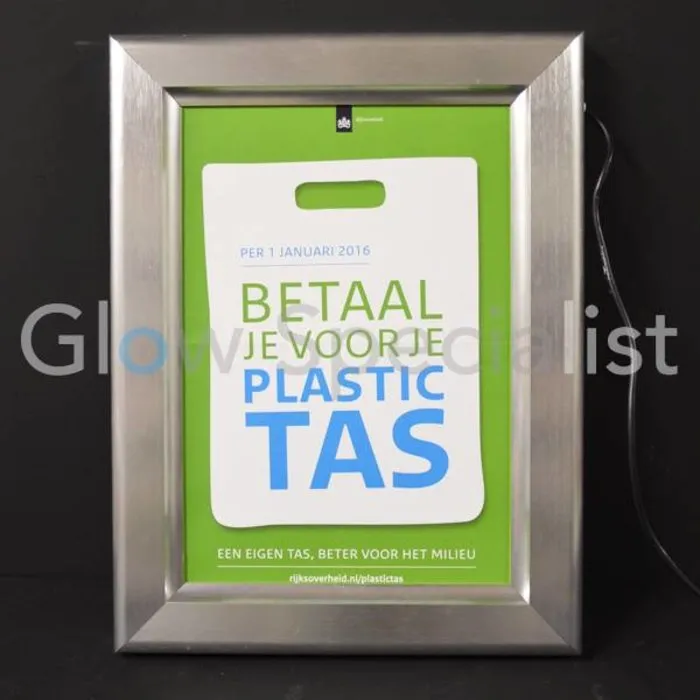 LED SNAP FRAME A3 – STAINLESS STEEL