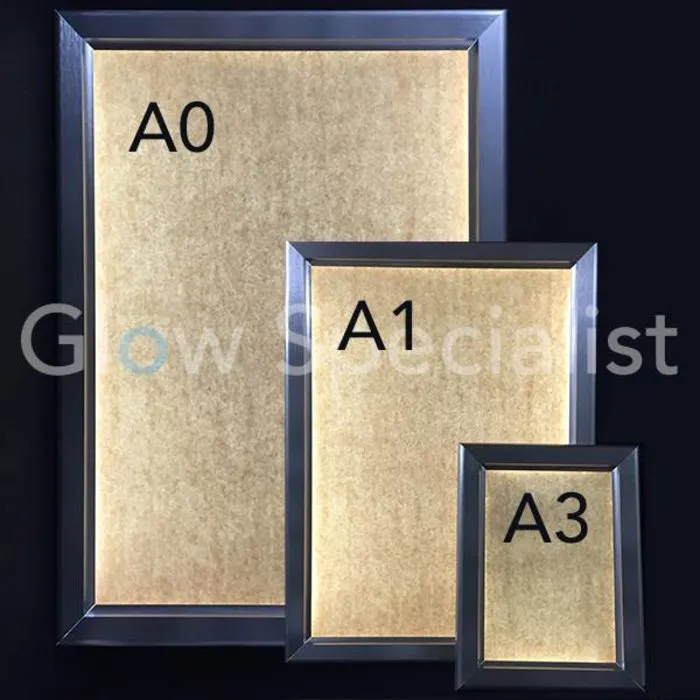 Illuminated billboard A3, aluminium