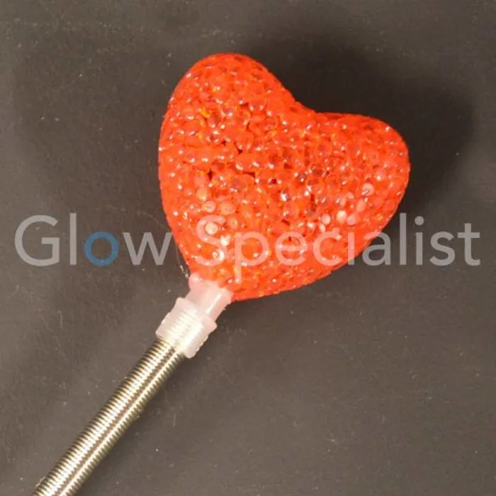 LED ROOD HART OP METALEN VEER