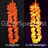 UV/BLACKLIGHT HAWAIIAN LEIS - ORANGE