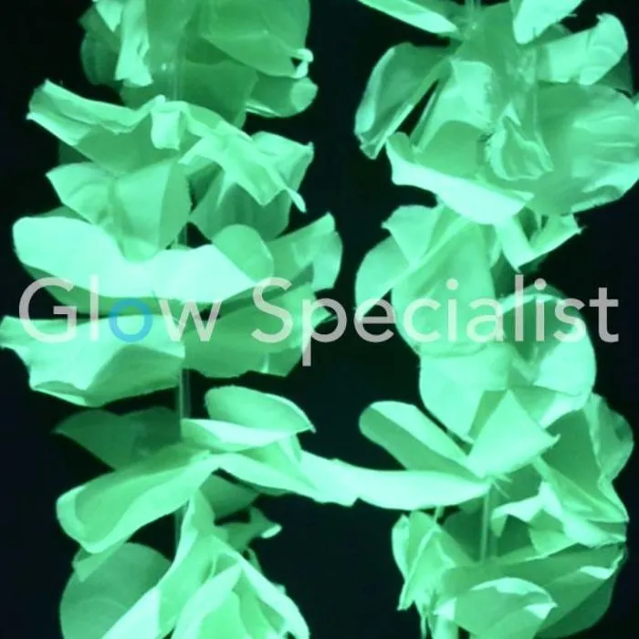 UV/BLACKLIGHT HAWAIIAN NECKLACE - GREEN