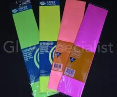 UV NEON CREPE PAPIER - ASSORTI