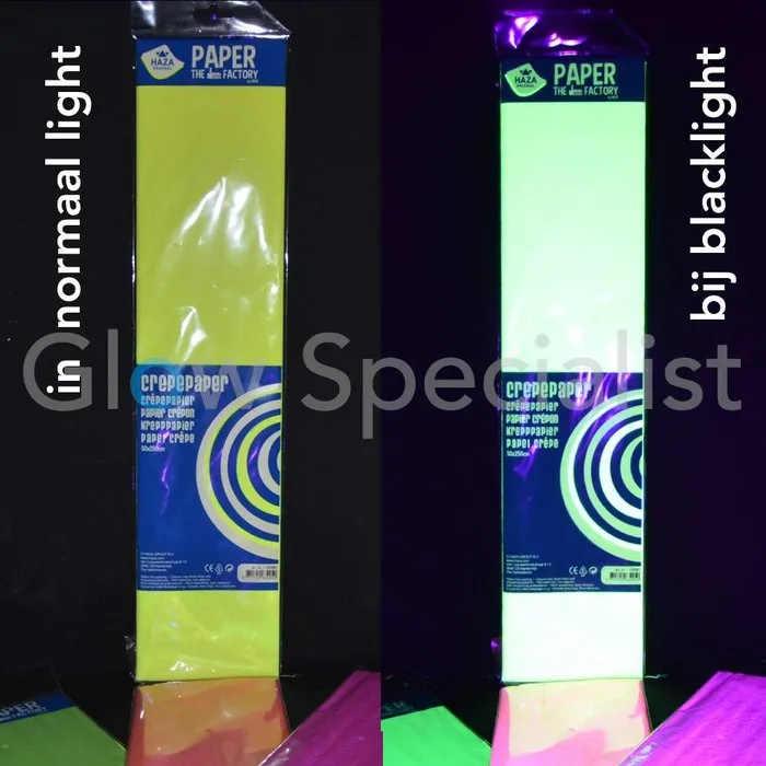 UV NEON CREPE PAPIER - ASSORTI