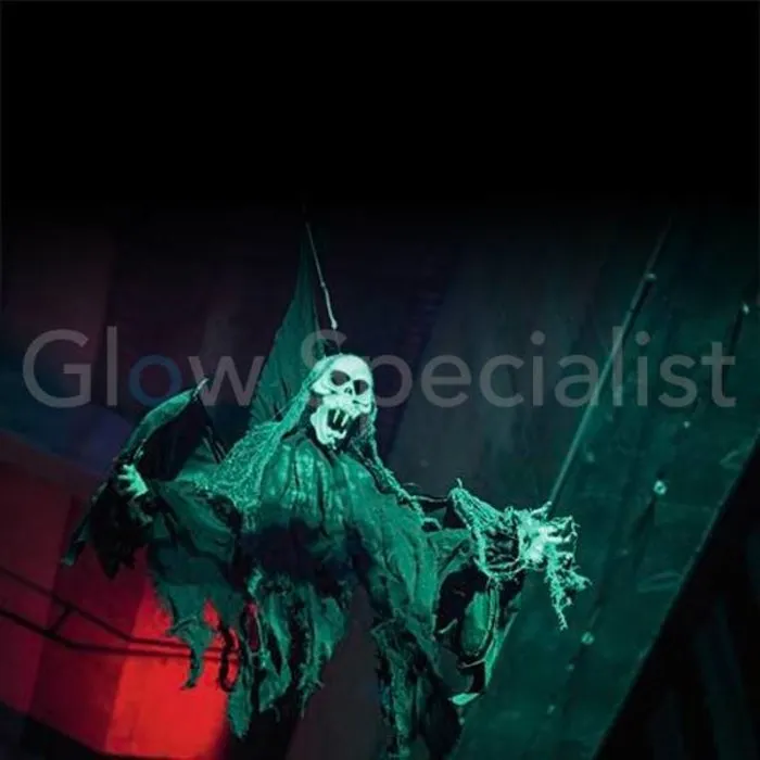 HALLOWEEN VLEERMUIS GEEST - MET RODE LED OGEN