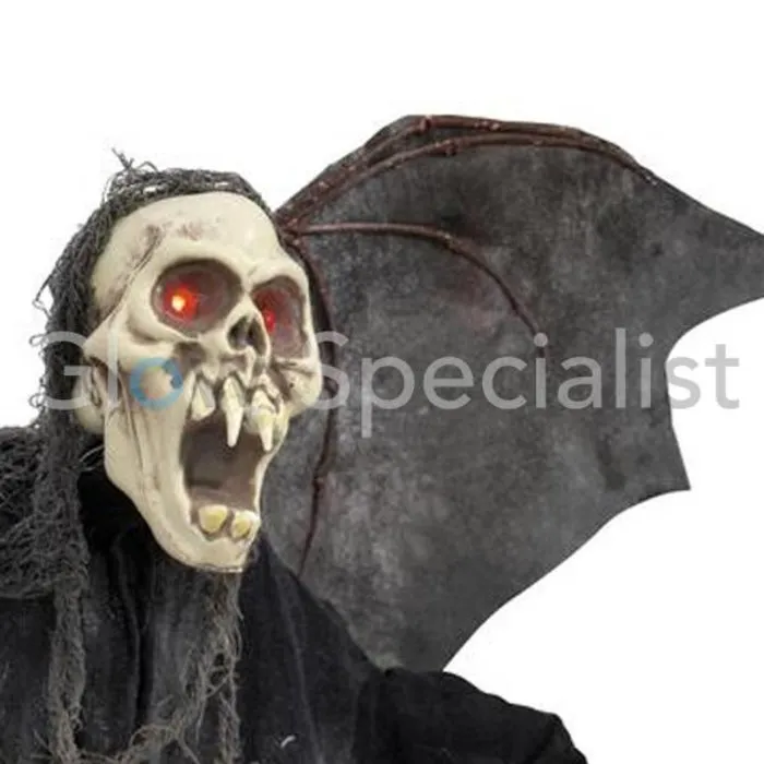 HALLOWEEN VLEERMUIS GEEST - MET RODE LED OGEN