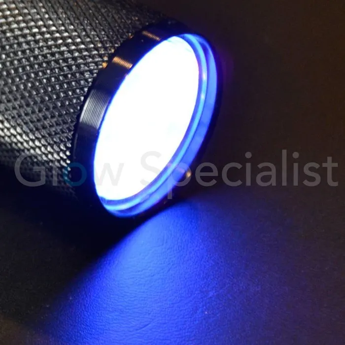 Glow Specialist UV Flashlight 9 LED – 395nm – Compact AAA Model
