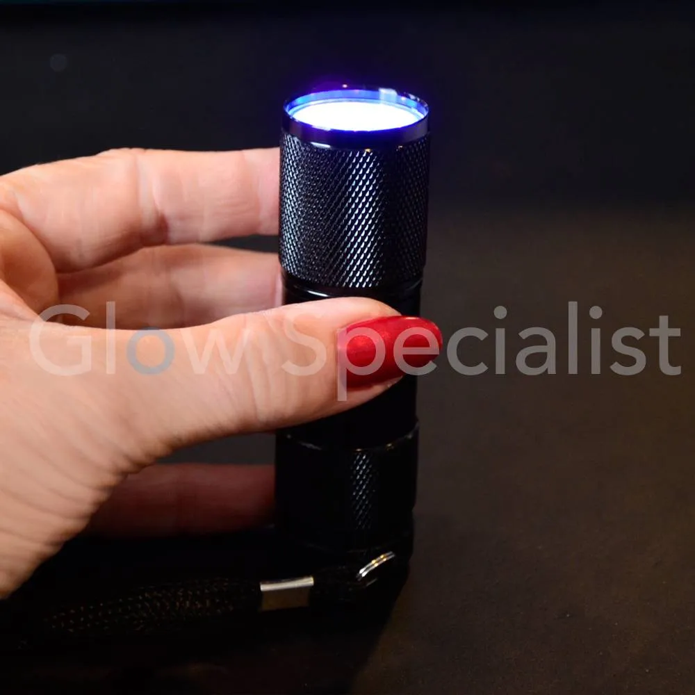 Glow Specialist UV Flashlight 9 LED – 395nm – Compact AAA Model