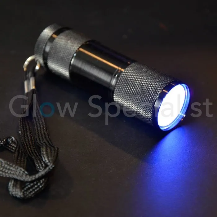 Glow Specialist UV Zaklamp 9 LED – 395nm – Compact AAA Model