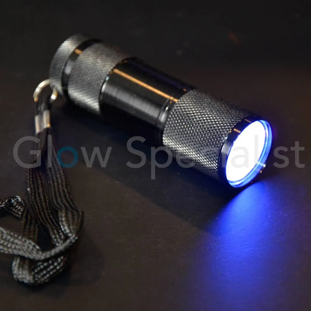 Glow Specialist UV Flashlight 9 LED – 395nm – Compact AAA Model