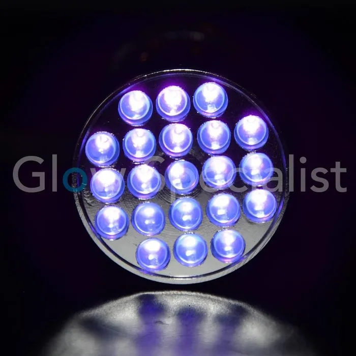 UV Flashlight 21 LED – 395‑400nm – Durable Aluminium