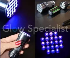 UV LED FLASHLIGHT 21 395-400nM