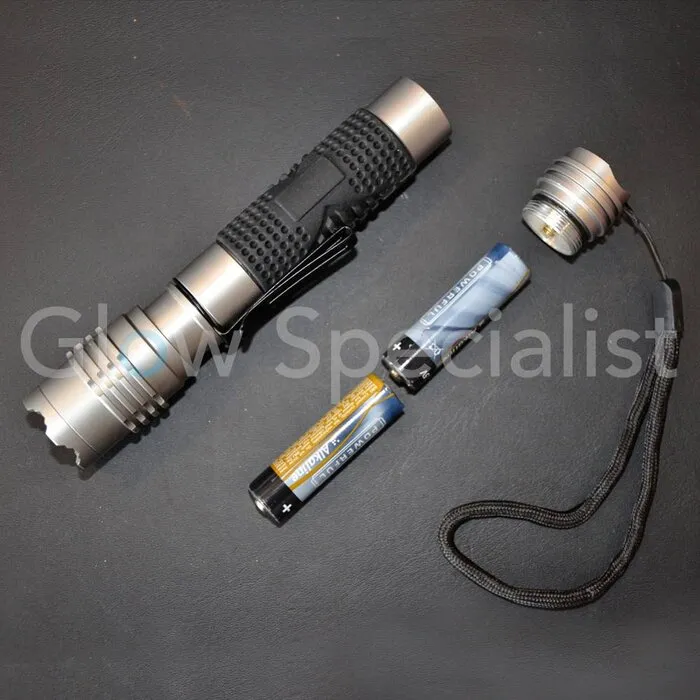 LED ZAKLAMP CREE 3 WATT MET FOCUS- EN KNIPPERFUNCTIE