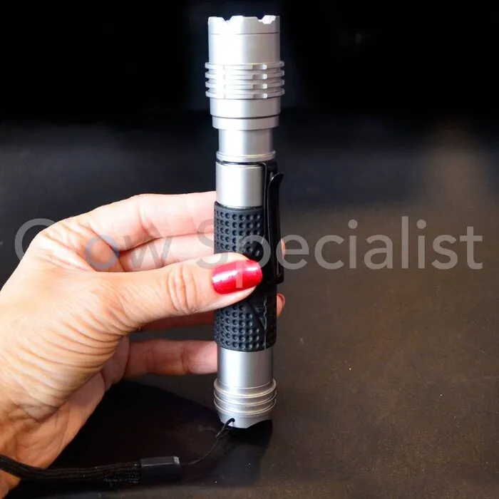 LED ZAKLAMP CREE 3 WATT MET FOCUS- EN KNIPPERFUNCTIE