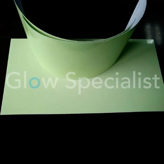 Glow in the Dark A4 Stickervel – 240 x 297 mm – Lichtgevend Vinyl Stickerpapier