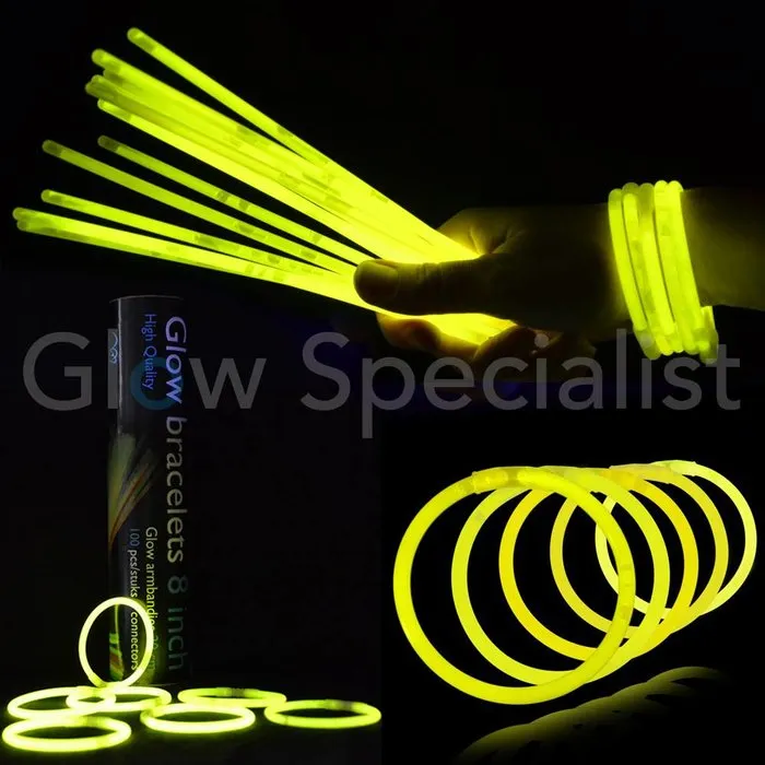 Glow Specialist GLOWARMBANDJES - 1 KOKER - 100 STUKS