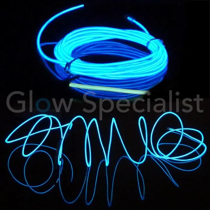 EL‑Wire 2 meter met 3V inverter – Flexibel lichtgevend draad voor kleding, decoratie en creatieve projecten