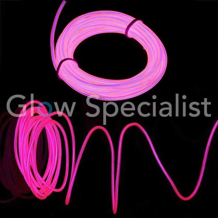 EL‑Wire 2 meter met 3V inverter – Flexibel lichtgevend draad voor kleding, decoratie en creatieve projecten