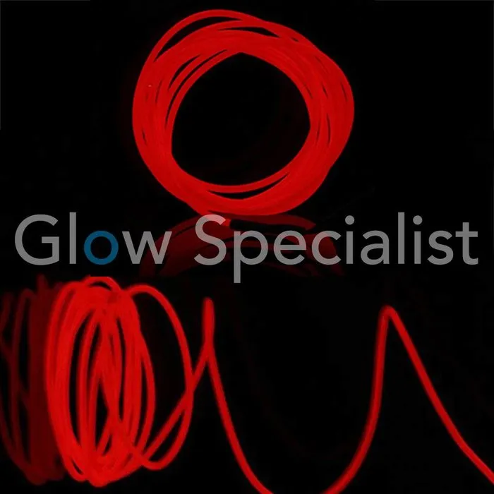 EL‑Wire 2 meter with 3V inverter – Flexible electroluminescent wire for clothing, decoration and creative projects