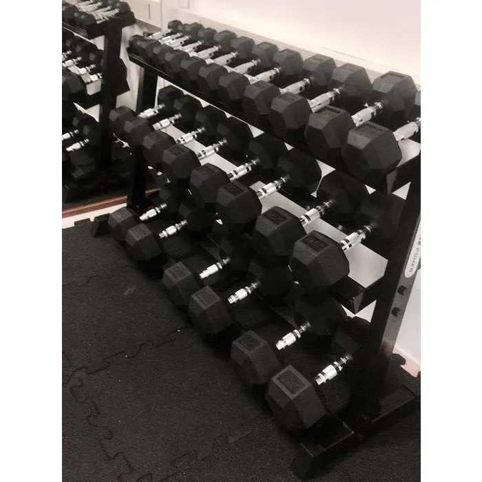 PT Essentials professionele fitnessapparatuur voor elke trainingsruimte PRO Hexa Dumbbell Voordeelset 2,5 t/m 40 kg