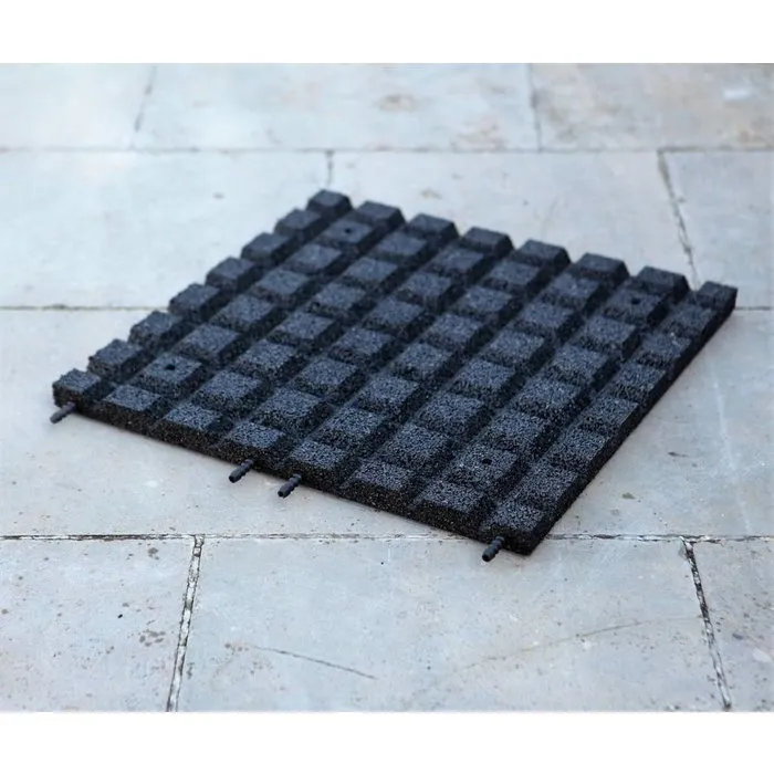 PTessentials Rubberen Vloerdelen 50 x 50 Zwart | Fitness en Crossfit