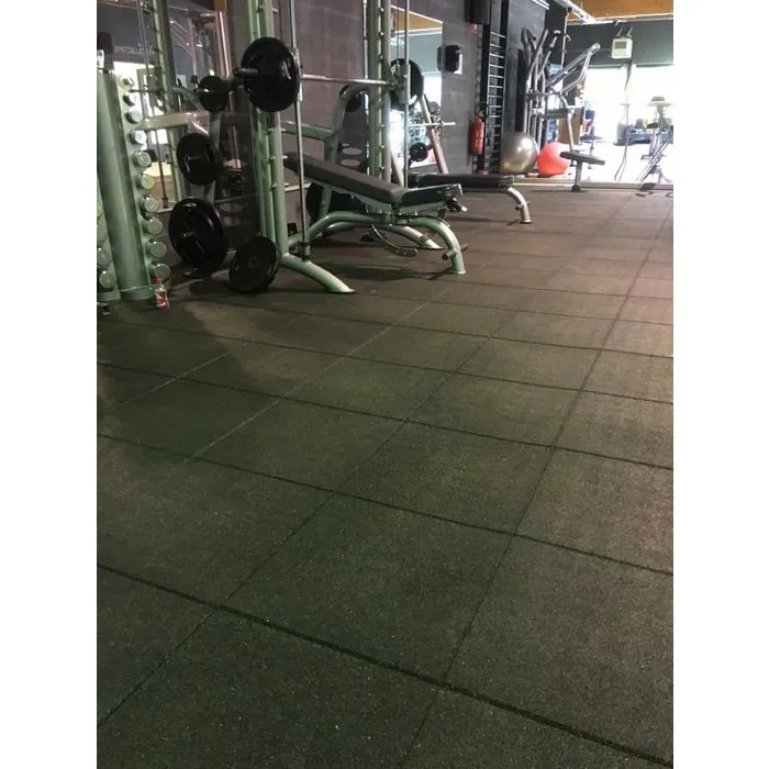 PTessentials Rubberen Vloerdelen 50 x 50 Zwart | Fitness en Crossfit