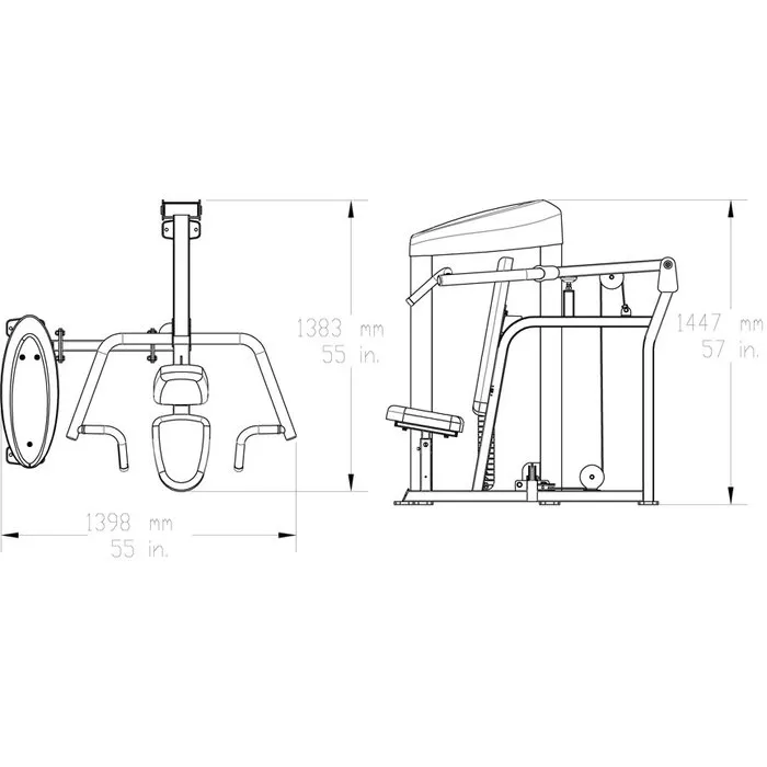 Body-Solid S2SP ProClubline Series II Shoulder Press - Gratis Montage