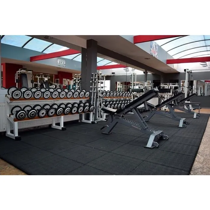 PTessentials Rubberen Vloerdelen 50 x 50 Groen| Fitness en Crossfit