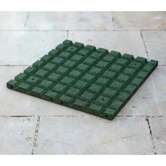 PTessentials Rubberen Vloerdelen 50 x 50 Groen| Fitness en Crossfit