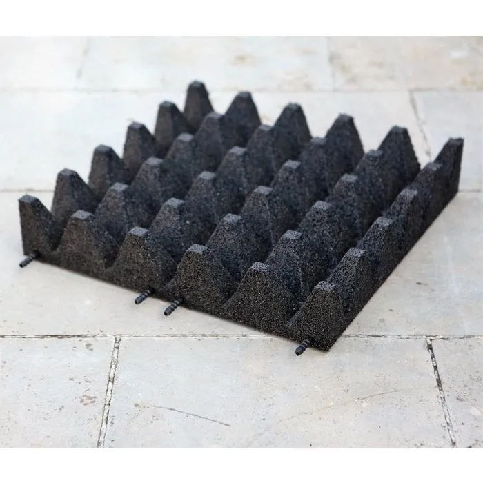 PT Essentials Rubberen Vloerdelen 50 x 50 Grijs| Fitness en Crossfit