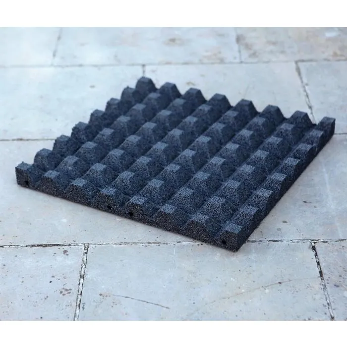 PTessentials Rubberen Vloerdelen 50 x 50 Grijs| Fitness en Crossfit