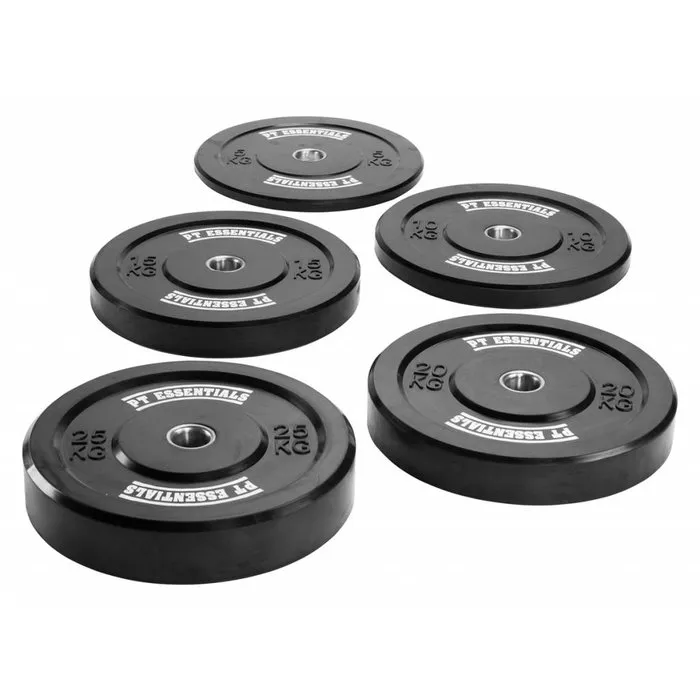 PT Essentials professionele fitnessapparatuur voor elke trainingsruimte CROSSFIT PRO MENS  Bumperplate Halterset