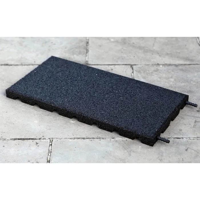 PT Essentials Rubberen Vloerdelen 50 x 50 x 3 cm Zwart | losse verkoop