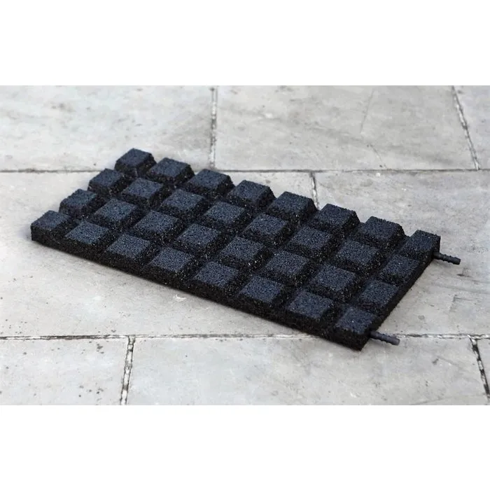 PT Essentials Rubberen Vloerdelen 50 x 50 x 3 cm Zwart | losse verkoop