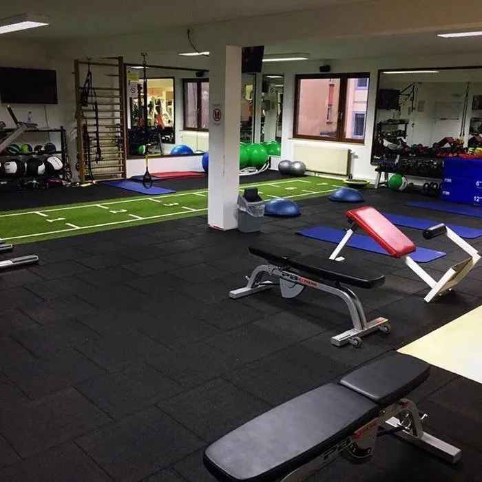 PTessentials Rubberen Vloerdelen 50 x 50 Zwart | Fitness en Crossfit