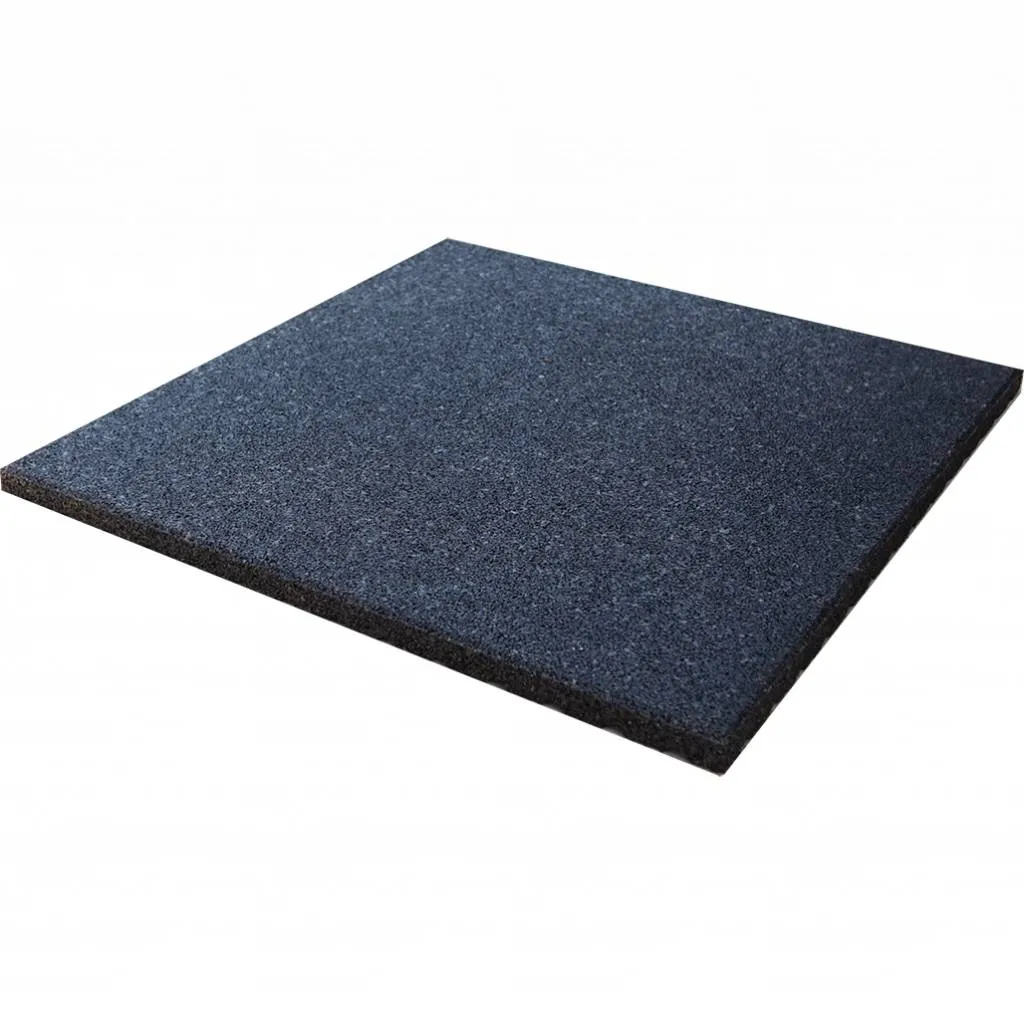 Rubber Crossfit Tegel 100 x 100 x 2  cm - geen voeg - zonder nop