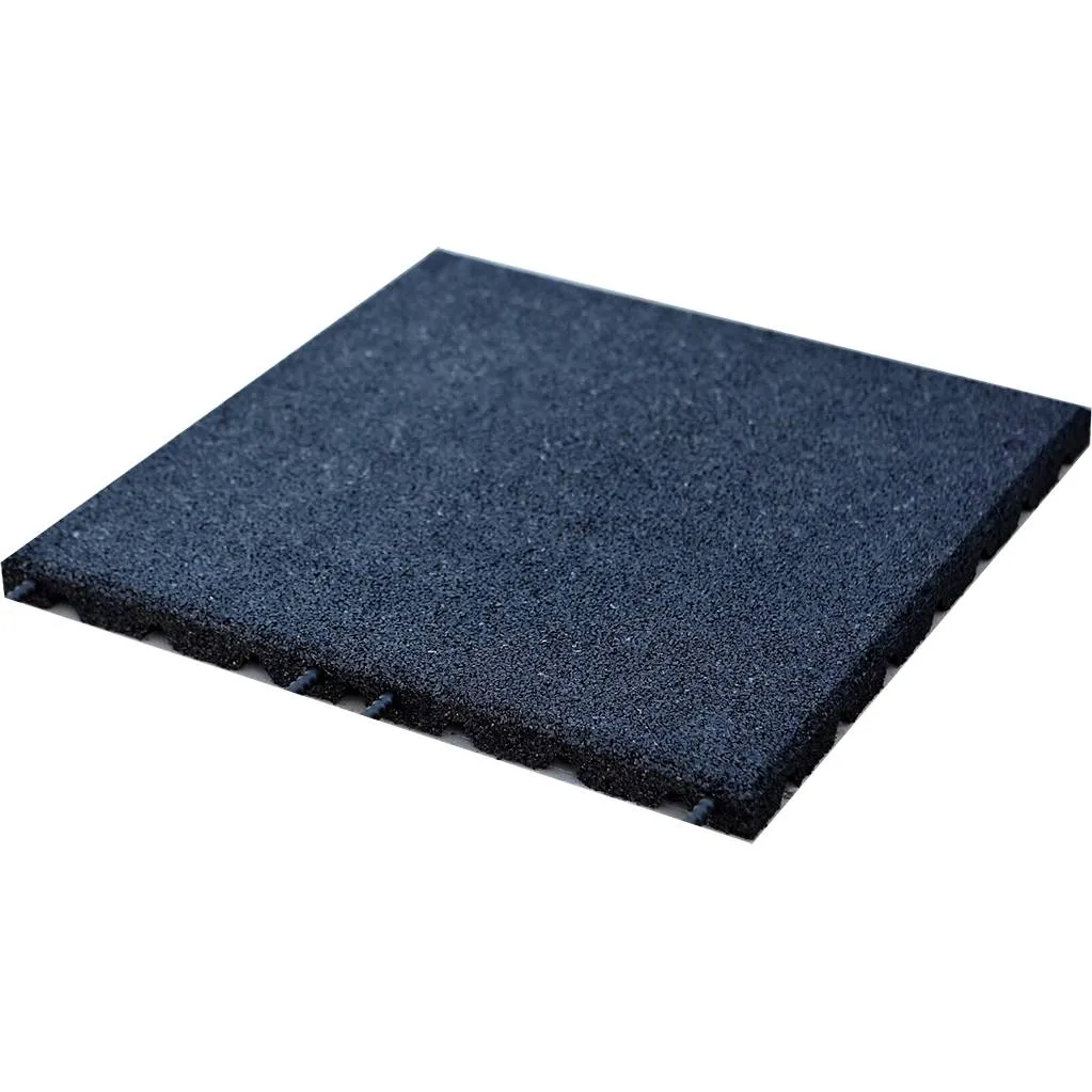 Rubberen Vloerdelen 50 x 50 x 3 cm Zwart | losse verkoop