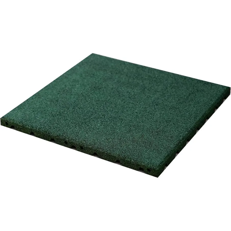 Rubberen Vloerdelen 50 x 50 Groen | Fitness en Crossfit