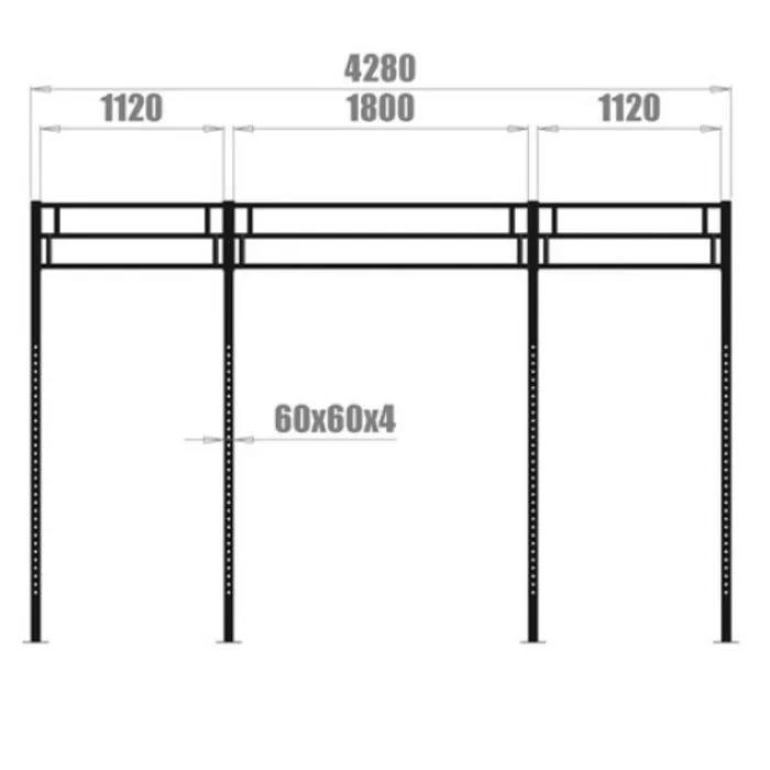 PT Essentials Wall Mount Crossfit Rig V9