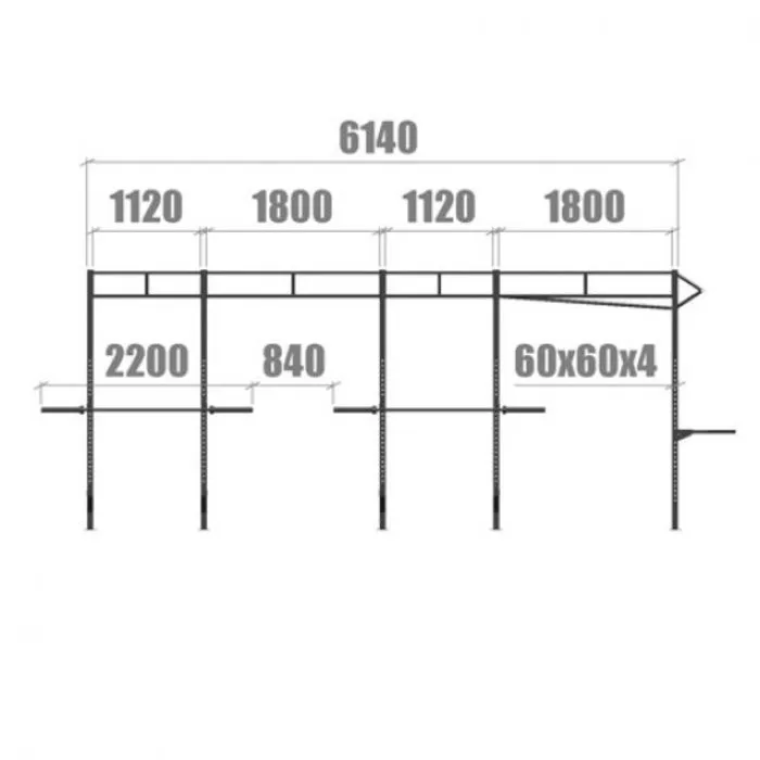 PT Essentials Heavy Duty Crossfit Rig V6