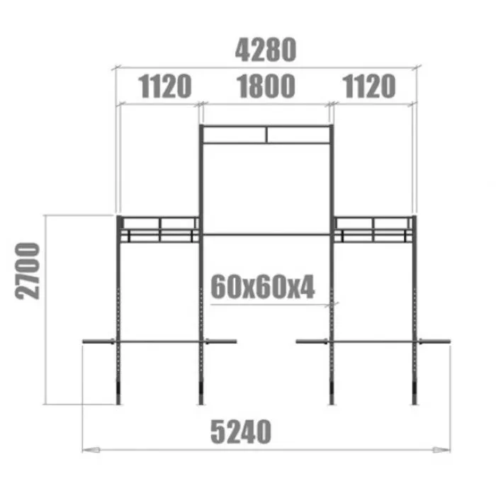 PTessentials Heavy Duty Crossfit Rig V7