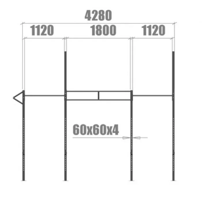 PT Essentials Heavy Duty Crossfit Rig V8