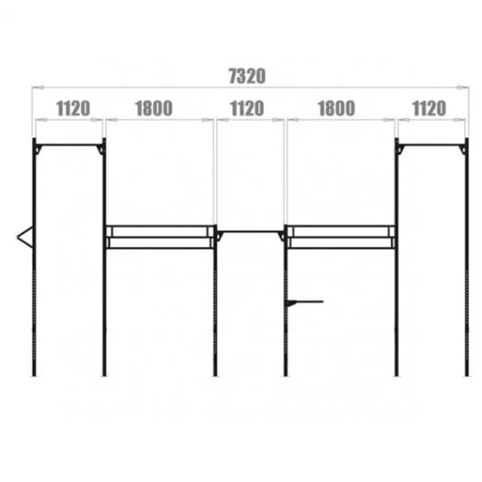 PT Essentials Wall Mount Crossfit Rig V10