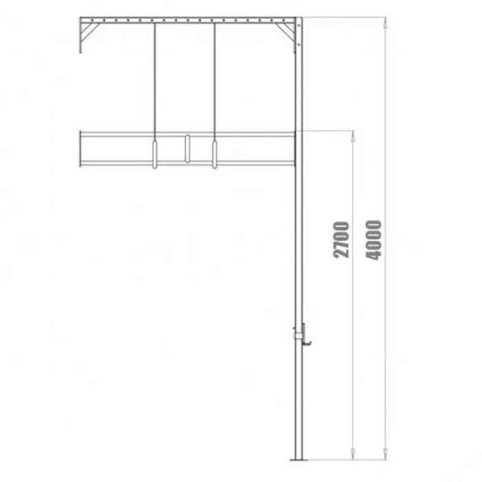 PT Essentials Wall Mount Crossfit Rig V14