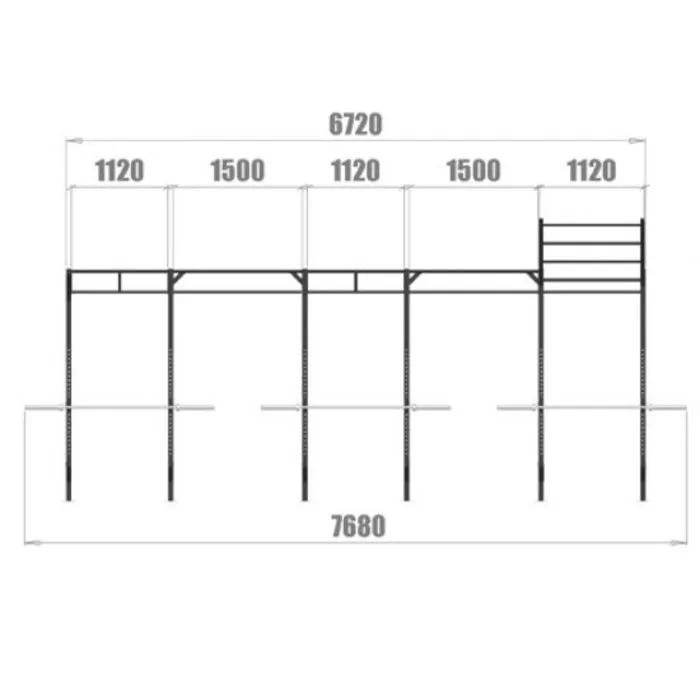 PT Essentials Wall Mount Crossfit Rig V16