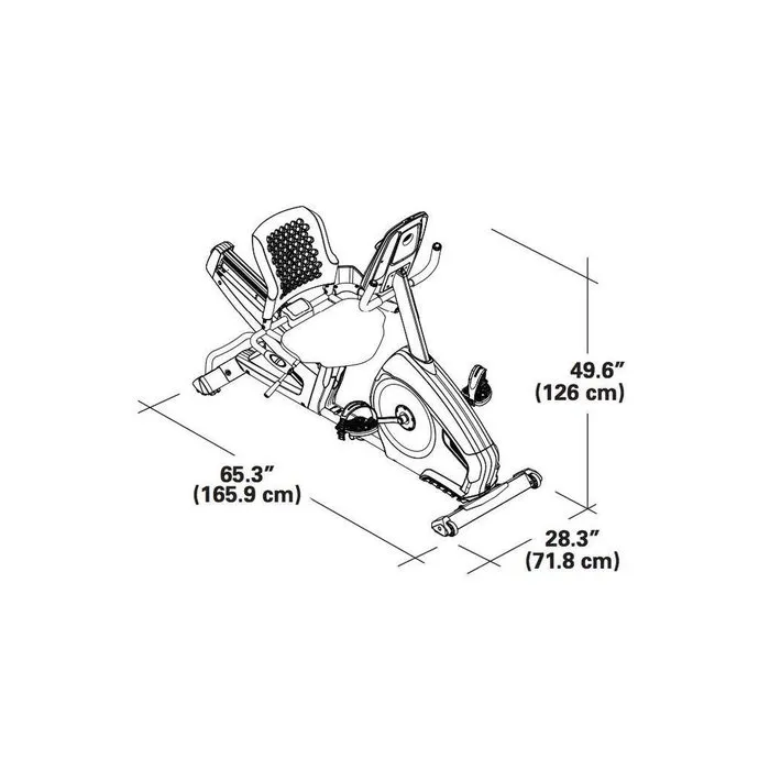Nautilus R626 Recumbent Hometrainer Black Edition
