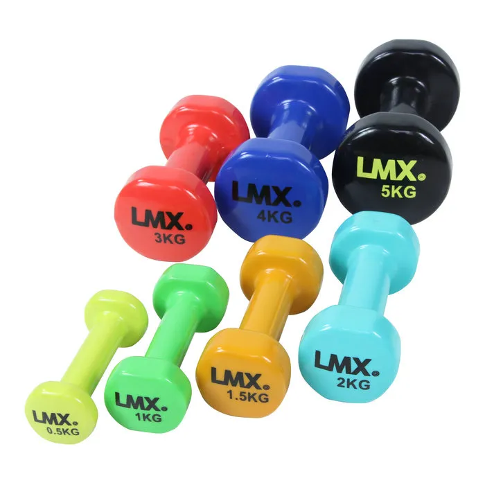 Lifemaxx LMX1150 Vinyl Aerobic Dumbells - per 2 stuks