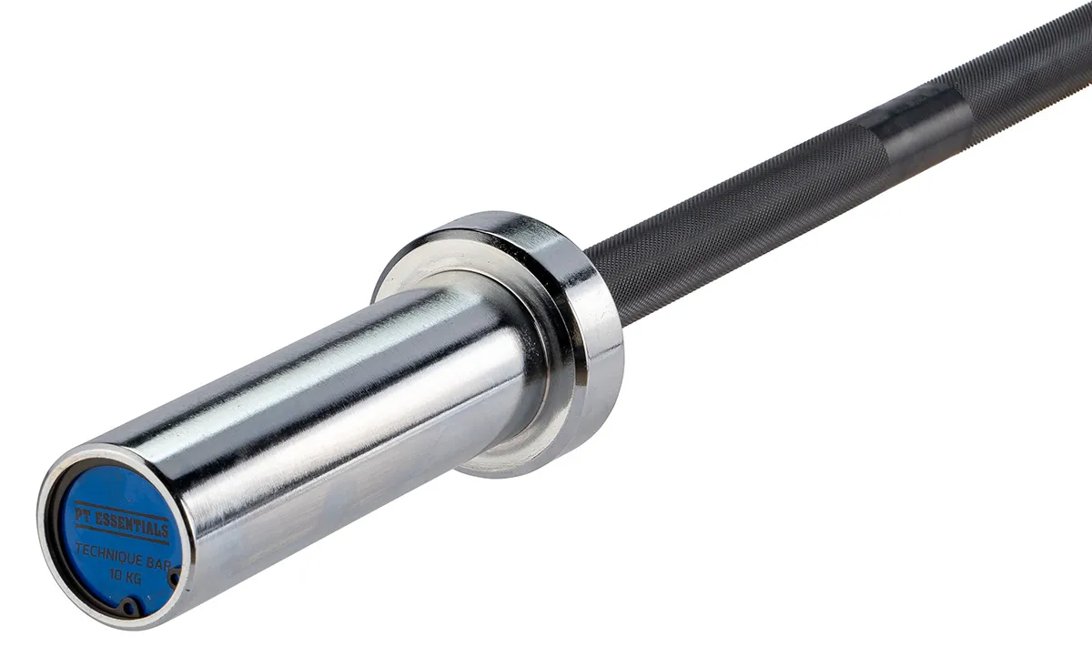 PT Essentials Crossfit Technique Bar 10 kg - Chrome sleeve
